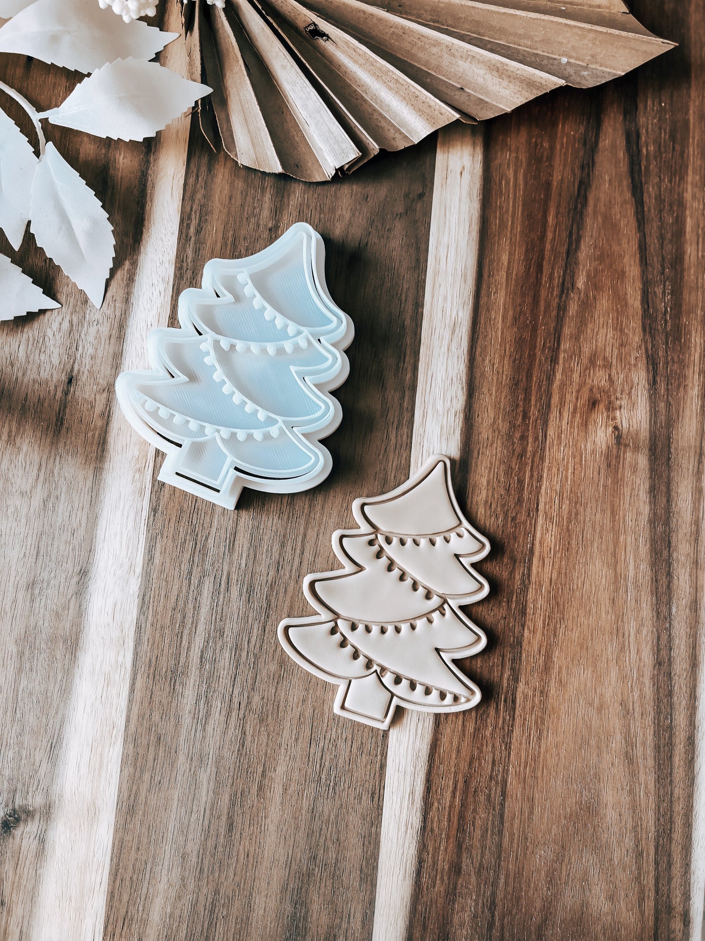 Christmas Tree - Cookie Stamp and Cutter - Fondant & Sugar Cookies