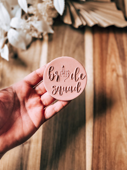 Bride Squad 'UP' Cookie Stamp - Premium Stamp from O'Khach Baking Supplies - Just $19.99! Shop now at O'Khach Baking Supplies