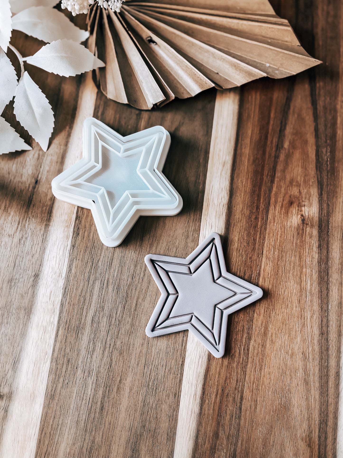 Christmas Star - Cookie  Stamp and Cutter - Fondant & Sugar Cookies