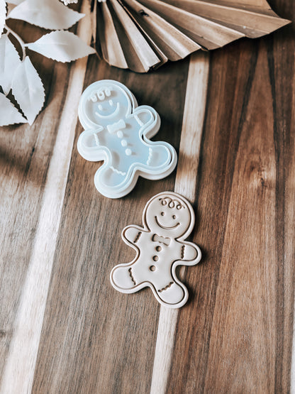 Gingerbread Man - Cookie Stamp and Cutter - Fondant & Sugar Cookies