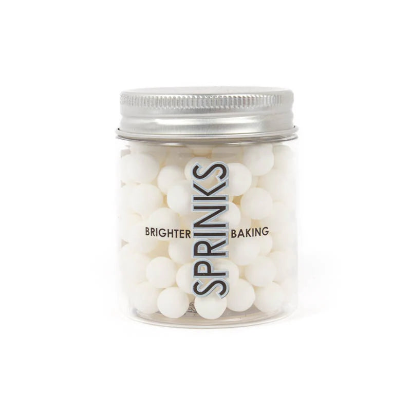 Cachous Matte White – Edible Sprinkles for Cakes, Cookies & Cupcakes