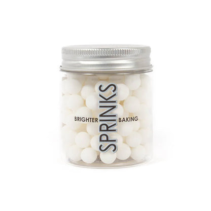 Cachous Matte White – Edible Sprinkles for Cakes, Cookies & Cupcakes