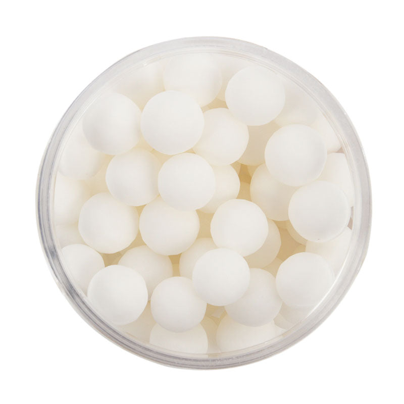 Cachous Matte White – Edible Sprinkles for Cakes, Cookies & Cupcakes