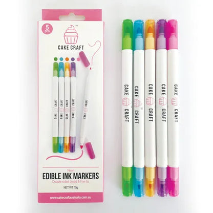 Neon Edible Markers 5 pack - Cake Craft - Premium  from O'Khach Baking Supplies - Just $9.99! Shop now at O'Khach Baking Supplies